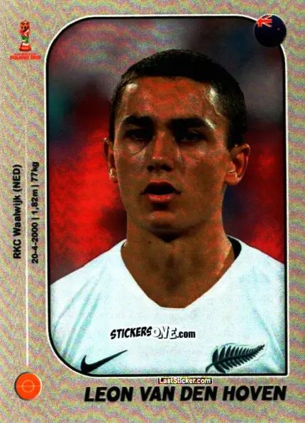 Sticker Leon van den Hoven - World Cup U-20 Poland 2019 n. 200 - Gloria Editions