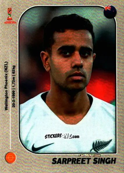 Sticker Sarpreet Singh - World Cup U-20 Poland 2019 n. 201 - Gloria Editions