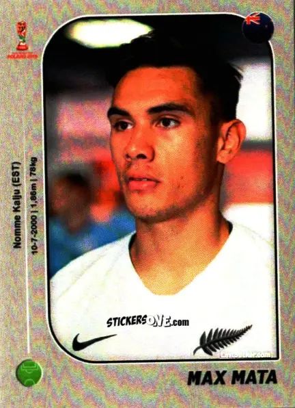 Sticker Max Mata - World Cup U-20 Poland 2019 n. 202 - Gloria Editions