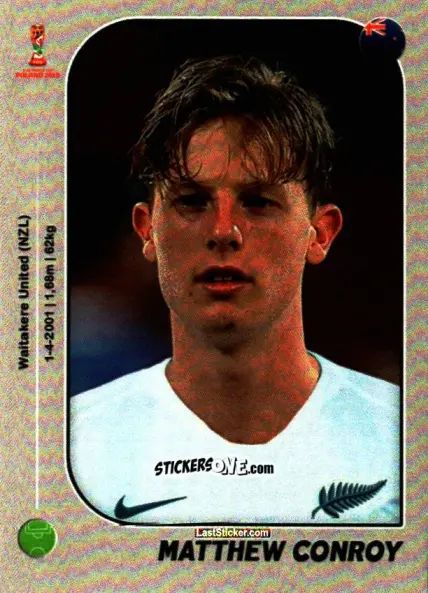 Sticker Matthew Conroy - World Cup U-20 Poland 2019 n. 205 - Gloria Editions
