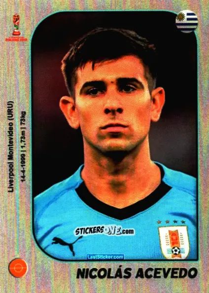 Cromo Nicolás Acevedo - World Cup U-20 Poland 2019 n. 216 - Gloria Editions
