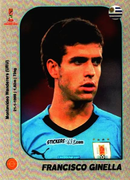 Sticker Francisco Ginella - World Cup U-20 Poland 2019 n. 217 - Gloria Editions