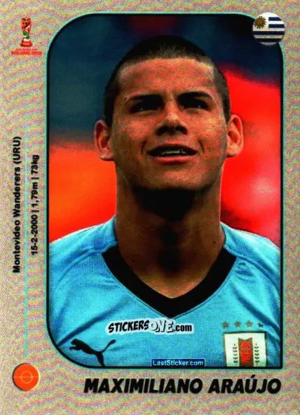 Figurina Maximiliano Araújo - World Cup U-20 Poland 2019 n. 220 - Gloria Editions