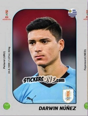 Sticker Darwin Núñez - World Cup U-20 Poland 2019 n. 223 - Gloria Editions