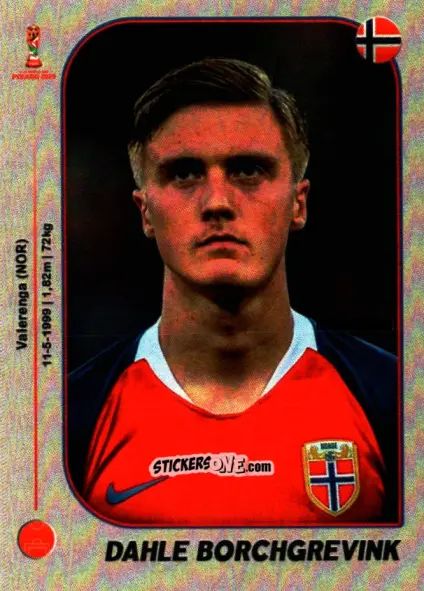 Sticker Dahle Borchgrevink - World Cup U-20 Poland 2019 n. 229 - Gloria Editions