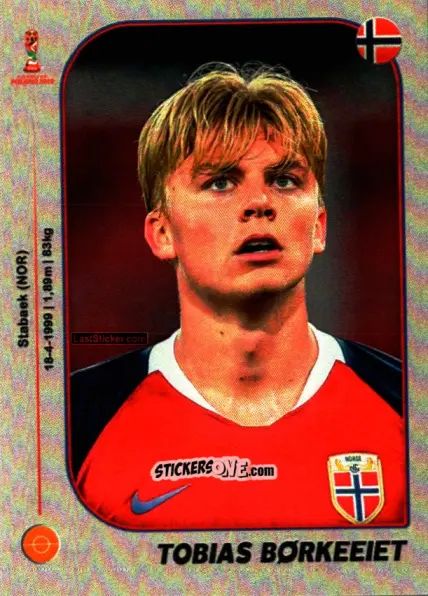 Sticker Tobias Børkeeiet - World Cup U-20 Poland 2019 n. 234 - Gloria Editions