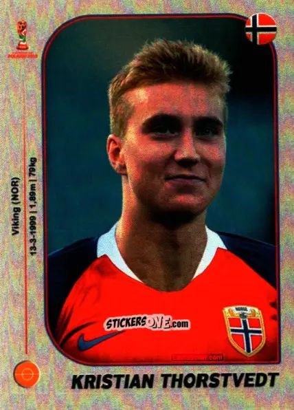 Sticker Kristian Thorstvedt - World Cup U-20 Poland 2019 n. 235 - Gloria Editions