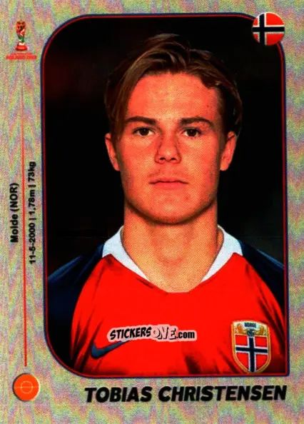 Sticker Tobias Christensen - World Cup U-20 Poland 2019 n. 236 - Gloria Editions