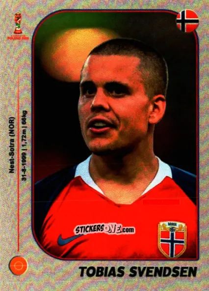 Sticker Tobias Svendsen - World Cup U-20 Poland 2019 n. 239 - Gloria Editions