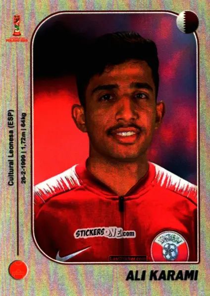 Sticker Ali Karami - World Cup U-20 Poland 2019 n. 252 - Gloria Editions