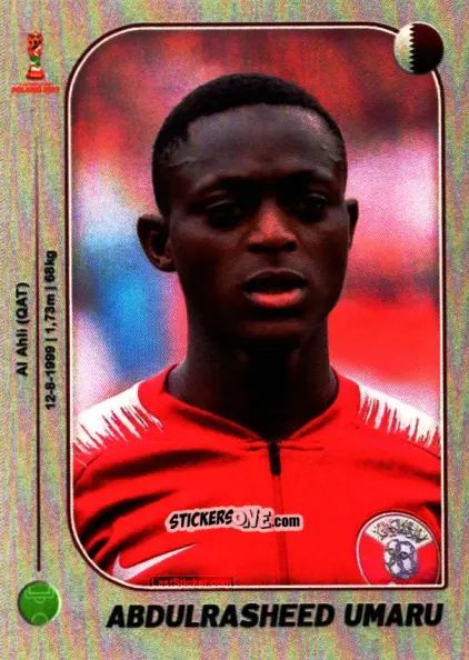 Sticker Abdulrasheed Umaru - World Cup U-20 Poland 2019 n. 260 - Gloria Editions