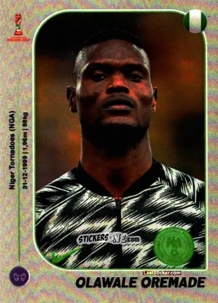 Sticker Olawale Oremade - World Cup U-20 Poland 2019 n. 266 - Gloria Editions