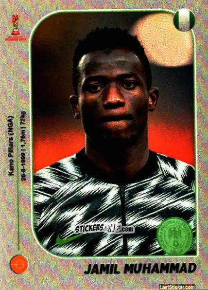 Sticker Jamil Muhammad - World Cup U-20 Poland 2019 n. 274 - Gloria Editions