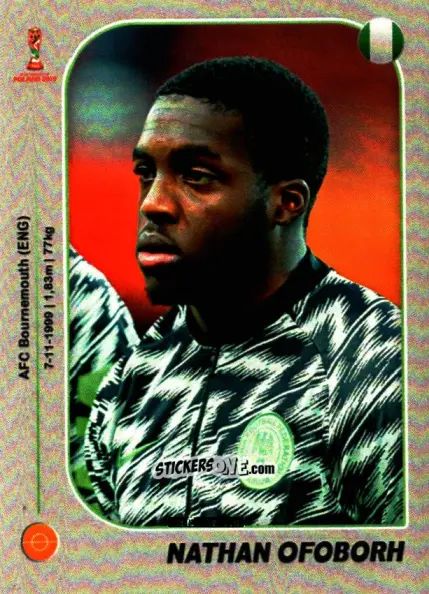 Sticker Nathan Ofoborh - World Cup U-20 Poland 2019 n. 275 - Gloria Editions