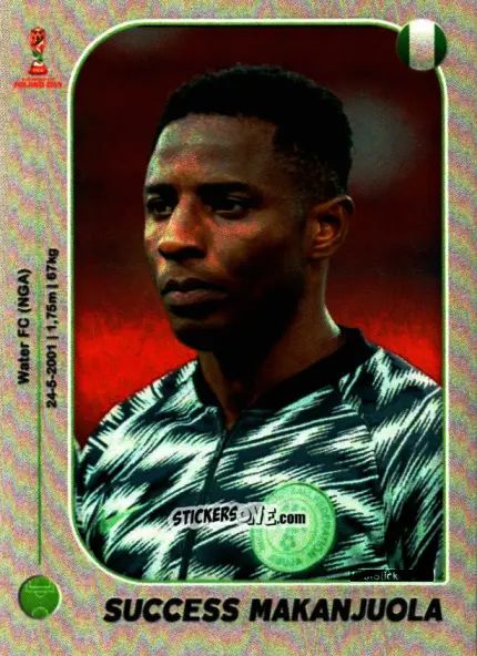 Sticker Success Makanjuola - World Cup U-20 Poland 2019 n. 278 - Gloria Editions