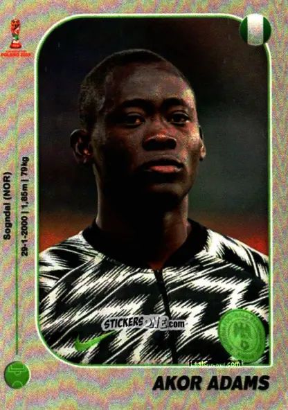 Sticker Akor Adams - World Cup U-20 Poland 2019 n. 281 - Gloria Editions