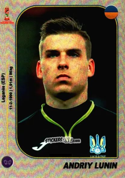 Sticker Andriy Lunin - World Cup U-20 Poland 2019 n. 285 - Gloria Editions