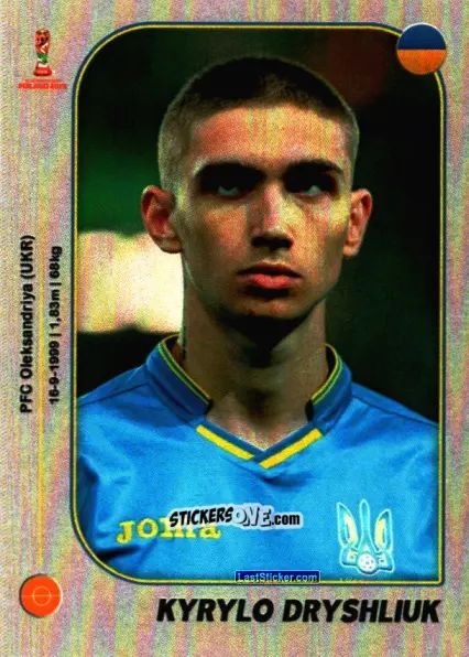 Sticker Kyrylo Dryshlyuk - World Cup U-20 Poland 2019 n. 294 - Gloria Editions