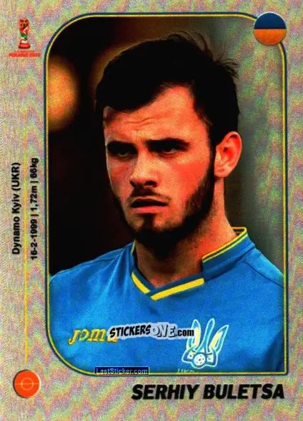 Sticker Serhiy Buletsa - World Cup U-20 Poland 2019 n. 296 - Gloria Editions