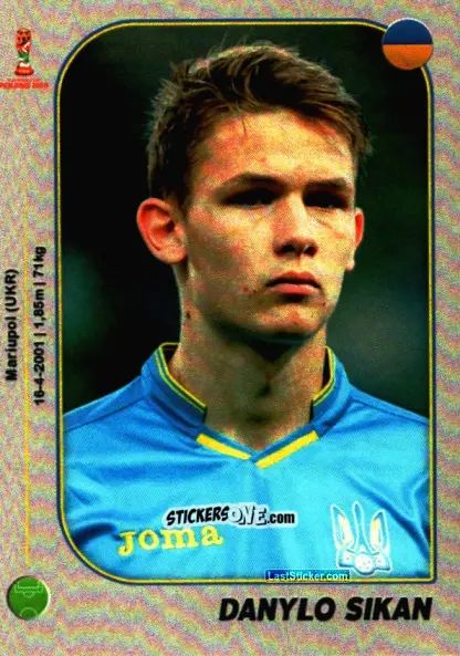 Sticker Danylo Sikan - World Cup U-20 Poland 2019 n. 299 - Gloria Editions