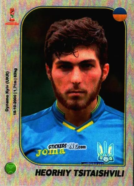 Sticker Heorhiy Tsitaishvili - World Cup U-20 Poland 2019 n. 300 - Gloria Editions