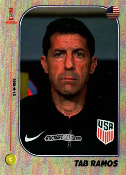 Sticker Coach: Tab Ramos - World Cup U-20 Poland 2019 n. 302 - Gloria Editions