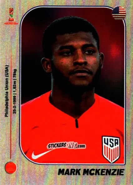 Sticker Mark McKenzie - World Cup U-20 Poland 2019 n. 306 - Gloria Editions