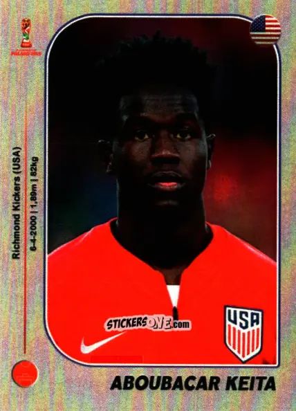 Sticker Aboubacar Keita - World Cup U-20 Poland 2019 n. 309 - Gloria Editions
