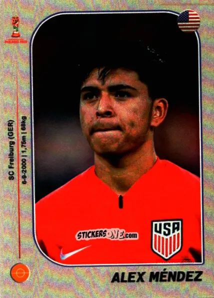Sticker Alex Mendez - World Cup U-20 Poland 2019 n. 312 - Gloria Editions