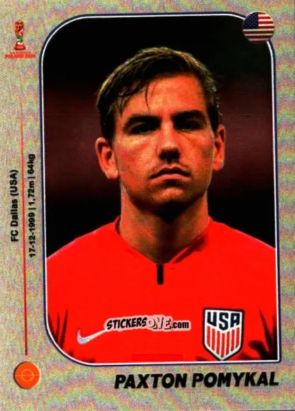 Sticker Paxton Pomykal - World Cup U-20 Poland 2019 n. 314 - Gloria Editions