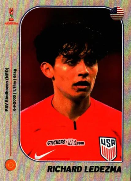Sticker Richard Ledezma - World Cup U-20 Poland 2019 n. 315 - Gloria Editions