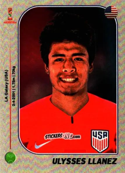Figurina Ulysses Llanez - World Cup U-20 Poland 2019 n. 317 - Gloria Editions