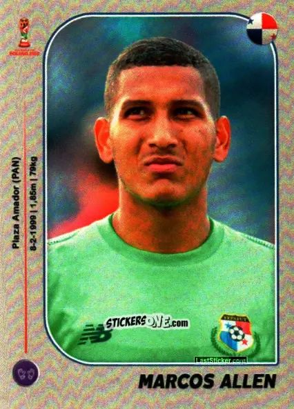 Sticker Marcos Allen - World Cup U-20 Poland 2019 n. 323 - Gloria Editions