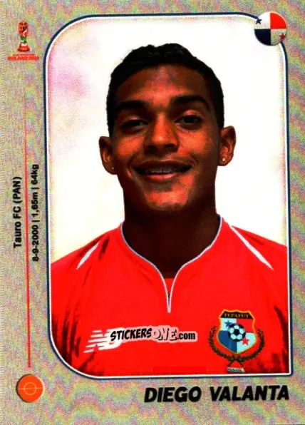 Sticker Diego Valanta - World Cup U-20 Poland 2019 n. 335 - Gloria Editions