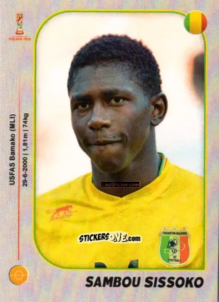 Sticker Sambou Sissoko - World Cup U-20 Poland 2019 n. 349 - Gloria Editions
