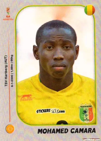 Sticker Mohamed Camara - World Cup U-20 Poland 2019 n. 352 - Gloria Editions