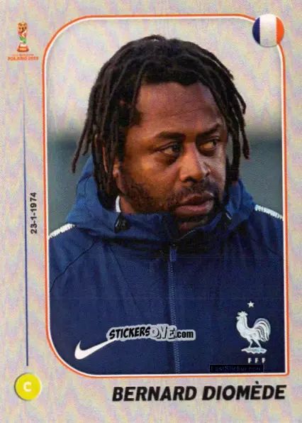Sticker Coach: Bernard Diomède - World Cup U-20 Poland 2019 n. 359 - Gloria Editions