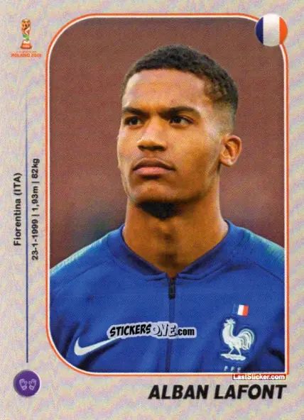 Sticker Alban Lafont - World Cup U-20 Poland 2019 n. 361 - Gloria Editions