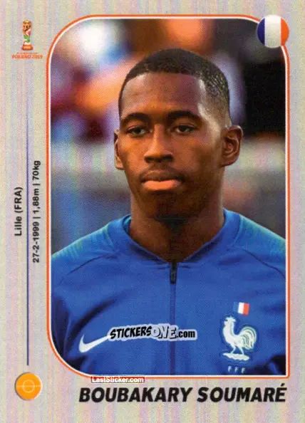 Sticker Boubakary Soumaré - World Cup U-20 Poland 2019 n. 368 - Gloria Editions