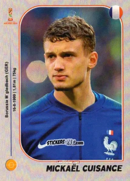 Sticker Michaël Cuisance - World Cup U-20 Poland 2019 n. 371 - Gloria Editions