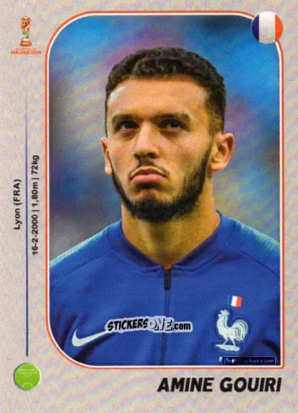 Sticker Amine Gouiri - World Cup U-20 Poland 2019 n. 374 - Gloria Editions