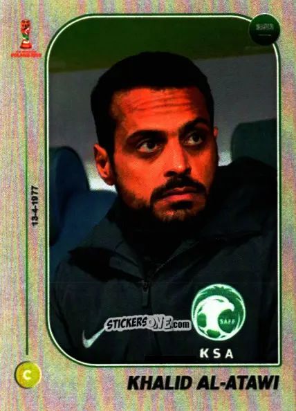 Sticker Coach: Khaled Al-Atwi - World Cup U-20 Poland 2019 n. 378 - Gloria Editions