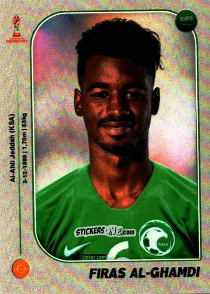 Sticker Firas Al-Ghamdi - World Cup U-20 Poland 2019 n. 386 - Gloria Editions
