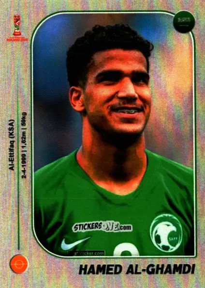 Sticker Hamed Al-Ghamdi - World Cup U-20 Poland 2019 n. 389 - Gloria Editions