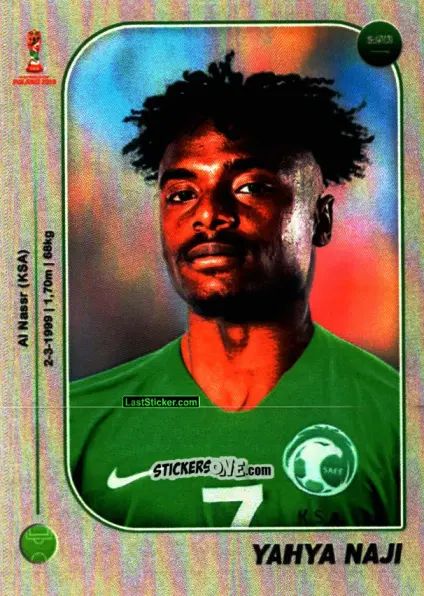 Sticker Yahya Naji - World Cup U-20 Poland 2019 n. 395 - Gloria Editions