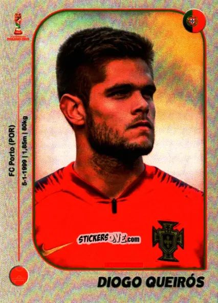 Sticker Diogo Queirós - World Cup U-20 Poland 2019 n. 401 - Gloria Editions