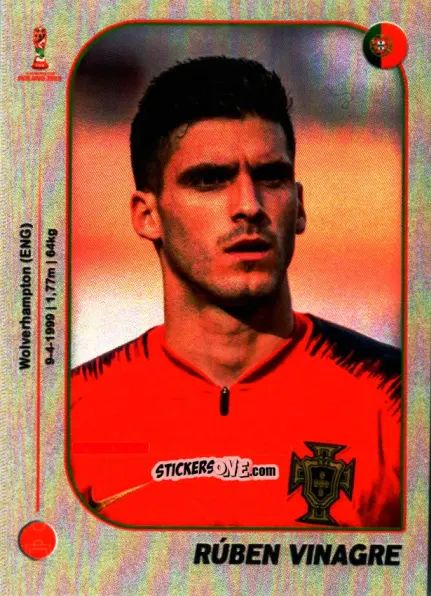 Sticker Rúben Vinagre - World Cup U-20 Poland 2019 n. 404 - Gloria Editions