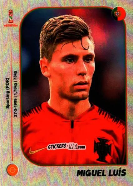 Sticker Miguel Luís - World Cup U-20 Poland 2019 n. 407 - Gloria Editions