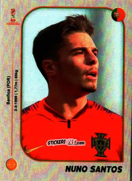 Sticker Nuno Santos - World Cup U-20 Poland 2019 n. 408 - Gloria Editions