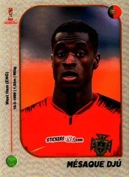 Sticker Mésaque Djú - World Cup U-20 Poland 2019 n. 410 - Gloria Editions